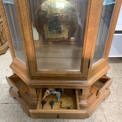 置き時計　機械式アナログホールクロック　ドイツ製　※2400010288548