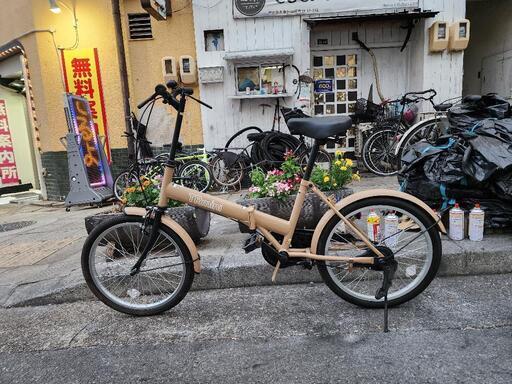 折りたたみ自転車　美品  黄色　配達可能