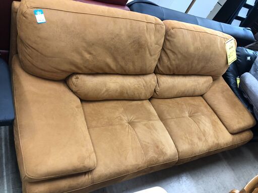 値下げしました！　関家具　リラックスフォーム ソファー ソファ ローソファー ベッド ロータイプ シンプル フェイクレザー 2人掛け 二人掛け 3人掛け 三人掛け ソファ 3P 2P ブラウン ヴィンテージ風 おしゃれ 堺市 石津【ジャングルジャングルサカイ石津店】