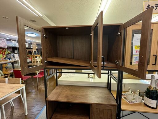 3-83 キッチンボード【一部地域配送可・現状渡し】カグマニア - 食器棚、キッチン収納