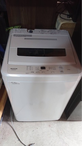 MAXZEN JW50WP01WH 全自動洗濯機 5.0kg  マックスゼン 凍結防止 ホワイト 2022年製