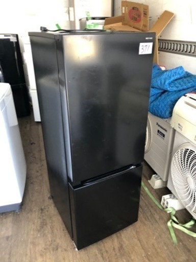 NO 371 福岡市内配送設置無料✨  2024年 REFAGE YRZ-F15LK 2ドア冷蔵庫 156L 右開き ブラック