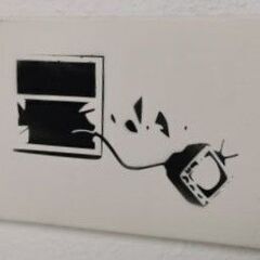 Banksy バンクシー Broken Window シリアル サイン 書類付き