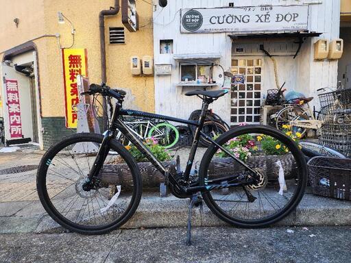 ビアンキ　ＢＩＡＮＣＨＩ　ＣＳＰＯＲＴ　２　3x8変速　美品 フレーム　アルミ　黒　配達可能