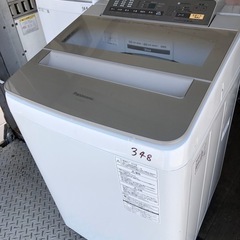 NO 348  🌈福岡市内配送設置無料✨🌈　パナソニック Panasonic 全自動洗濯機 （9.0kg） 即効泡洗浄 エコナビ シャンパン NA-FA90H3-N
