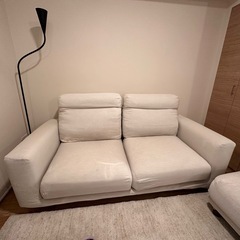 無印良品　ソファ(ハイバック2.5シーター) ソファ本体・2．5シーター・フェザー・ポケットコイル