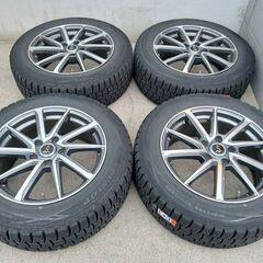 17インチ冬 ヴェルファイア 冬用 アルファード【富山 手渡しもOK】エスティマ C-HR エルグランド 215/60R17 ダンロップ 中古4本 スタッドレス 17インチ冬 ヴェルファイア 冬用 アルファード【富山 手渡しもOK