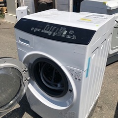 NO 377 🌈福岡市内配送設置無料✨🌈　アイリスオーヤマ ドラム式洗濯機 乾燥機能付き 洗濯機 洗濯8kg 乾燥3kg 幅59.5cm 【ガチ落ち 温水洗浄 】 ふんわりシワ取りコース 乾燥時間49%短縮 銀イオン除菌 