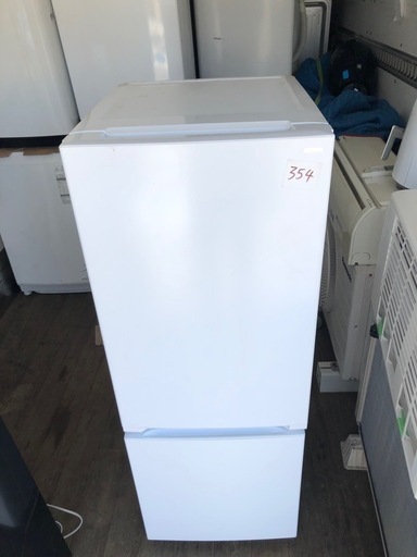 NO 354 福岡市内配送設置無料✨  2023年　yselect YRZF15J ヤマダオリジナル ２ドア冷蔵庫 (156L・右開き) ホワイト