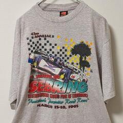 終了　 レーシングカー　tシャツ　セブリング　グランプリ　ビンテ...