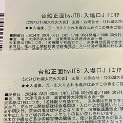 2024びわ湖大花火大会チケット