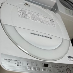 送料・設置込み可　洗濯機　6kg SHARP 2018年