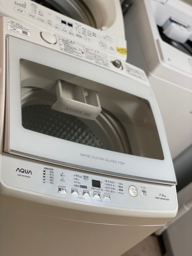 送料・設置込み 洗濯機 7kg AQUA 2019年