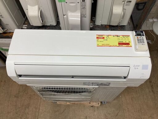 K05536　中古エアコン 三菱 2020年製 主に10畳用 冷房能力 2.8KW / 暖房能力 3.6KW