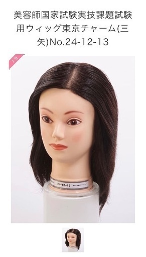 美容師国家試験用Wig