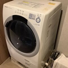 引き取り限定】ドラム式洗濯乾燥機 SHARP ES-S7A-WR 2017年製