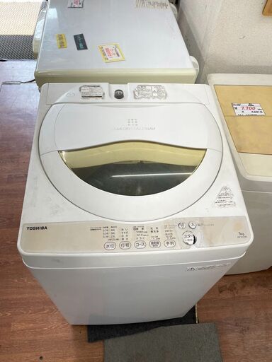 洗濯機　No.14118　東芝　2016年製　5kg　パネル剥がれあり　AW‐5G3　【リサイクルショップどりーむ天保山店】