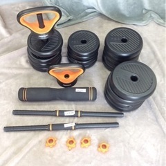 【値下げしました】フリーウェイトセット、バーベル、ケトルベル、プッシュアップスタンド、ホームジムに適した男性/女性のためのフィットネスエクササイズとして使用される4 in1ダンベルセットNFEIERDUN調整可能なダンベル、コネクタ付きo2495