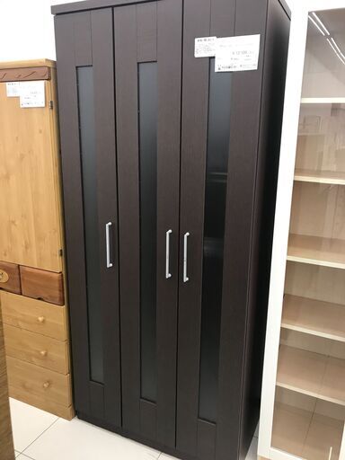 ★ジモティ割あり★ NITORI ワードローブ ダークブラウン H200×D54.5×W88 クリーニング済み HJ3971