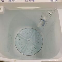 西岡店 二槽式洗濯機 5.0㎏ 2021年製 アクア AQW-N50 ホワイト AQUA ホース付き 2槽式 2層式  