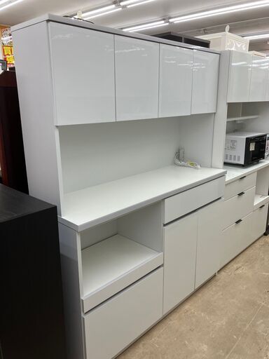 大川家具 4面レンジボード キッチンボード カウンター 大型 No.1377● ※現金、クレジット、スマホ決済対応※