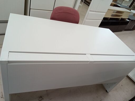 ★ジモティ割あり★  OAデスクセット 白 W140×D70×H72 クリーニング済み TC4221