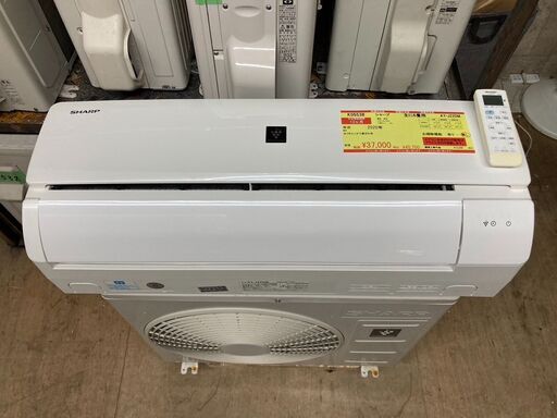 K05538　中古エアコン シャープ 2020年製 主に6畳用 冷房能力 2.2KW / 暖房能力 2.5KW