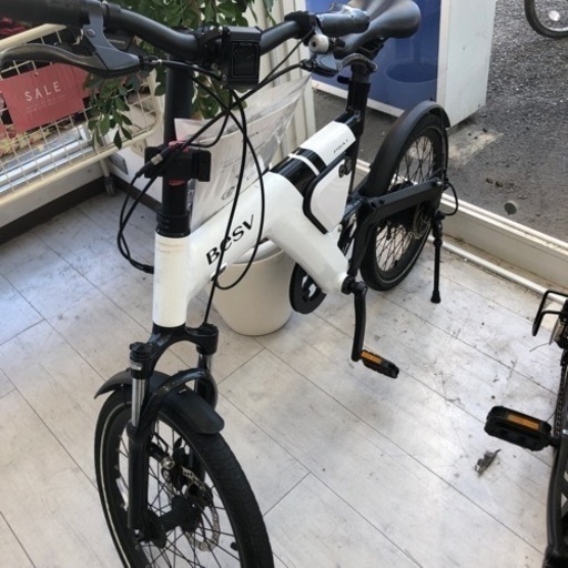 Besv電動アシスト自転車20インチホワイト×ブラック【トレファク堺福田店】