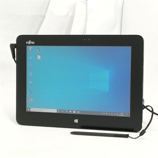 夏休みSale お買い得 日本製 10.1型 タブレット 富士通 ARROWS Tab Q555/K32 中古良品 Atom Bluetooth カメラ Windows10 Office済