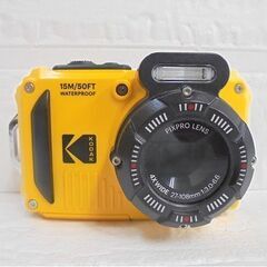 KODAK PIXPRO WPZ2 防水カメラ イエロー デジカメ 1635万画素 水深15m