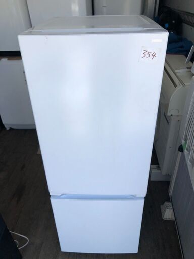 NO 354 北九州市内配送設置無料✨ 2023年　yselect YRZF15J ヤマダオリジナル ２ドア冷蔵庫 (156L・右開き) ホワイト