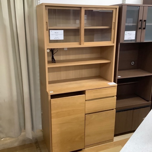 【トレファク ラパーク岸和田店】無印良品　ガラス扉付き　レンジボード　入荷しました。