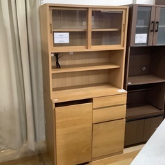 トレファク ラパーク岸和田店】無印良品 ガラス扉付き レンジボード 
