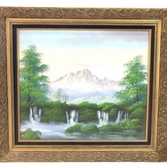戸田村風景」P10 絵画 油絵 油彩画 風景画 富士山 戸田村風景」P10