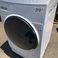 NO 378 🌈北九州市内配送設置無料✨🌈　アイリスオーヤマ ドラム式洗濯機 乾燥機能付き 洗濯機 洗濯8kg 乾燥3kg 幅59.5cm 【ガチ落ち 温水洗浄 】 ふんわりシワ取りコース 乾燥時間49%短縮 FLK832