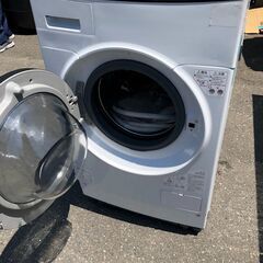 NO 377 🌈北九州市内配送設置無料✨🌈　アイリスオーヤマ ドラム式洗濯機 乾燥機能付き 洗濯機 洗濯8kg 乾燥3kg 幅59.5cm 【ガチ落ち 温水洗浄 】 ふんわりシワ取りコース 乾燥時間49%短縮 銀イオン除菌
