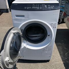 NO 377 🌈北九州市内配送設置無料✨🌈　アイリスオーヤマ ドラム式洗濯機 乾燥機能付き 洗濯機 洗濯8kg 乾燥3kg 幅59.5cm 【ガチ落ち 温水洗浄 】 ふんわりシワ取りコース 乾燥時間49%短縮 銀イオン除菌