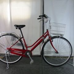 D701　★限定特価★ 中古自転車 【　27インチ　軽快車　3段　LEDオートライト　レッド 】 入札お待ちしております(*^▽^*) D701 ☆限定特価☆ 中古自転車 【 27インチ 軽快車 3段 LEDオートライト
