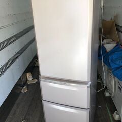 NO 376 🌈北九州市内配送設置無料✨🌈　三菱電機 MITSUBISHI ELECTRIC 冷蔵庫 Cシリーズ (370L・右開き) 3ドア シャンパンピンク MR-C37Z-P