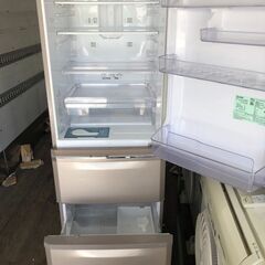 NO 376 🌈北九州市内配送設置無料✨🌈　三菱電機 MITSUBISHI ELECTRIC 冷蔵庫 Cシリーズ (370L・右開き) 3ドア シャンパンピンク MR-C37Z-P