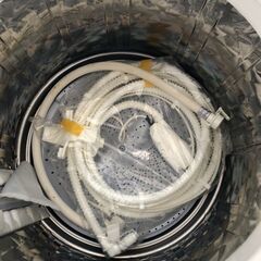 NO 349 🌈北九州市内配送設置無料✨🌈　2019年 シャープ SHARP タテ型洗濯乾燥機 ダイヤカット穴なし槽 ホワイト系 ES-TX8C-W