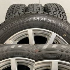 タイヤ走行短め【DUNLOP WM03 165/65R14】スタッドレス【STRANGER 14インチ 5.5J4HPCD100+38】22年製 トール ルーミー タンク等　(MTY77)クレジットカード QRコード決済可能