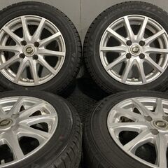 タイヤ走行短め【DUNLOP WM03 165/65R14】スタッドレス【STRANGER 14インチ 5.5J4HPCD100+38】22年製 トール ルーミー タンク等　(MTY77)クレジットカード QRコード決済可能