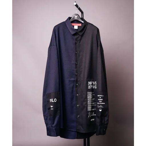 rovtski バイリンガルロングシャツ