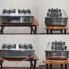 【ヤ取終了9/25】≪yt1544ジ≫ Rinnai/リンナイ ガステーブル Vamo./バーモ LPガス用 ET21-2STSY-S RT31-2STS 2021年製造 ステンレス 家庭用2口コンロ 現状品 中古調理器具/中古キッチン用品/宮城県仙台市 60520-02