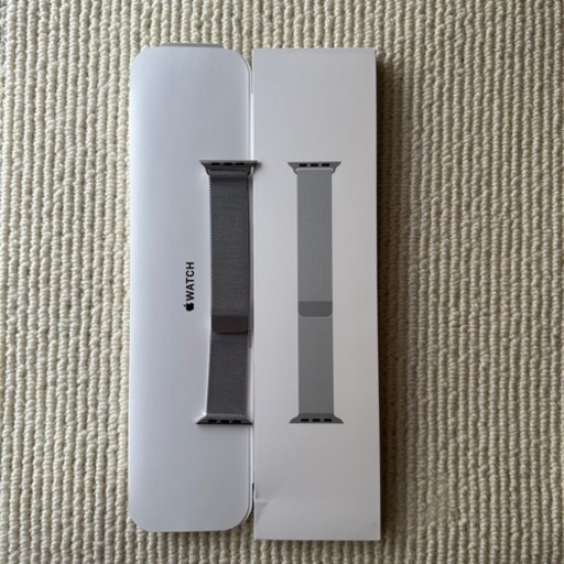 Apple Watch純正シルバーミネラーゼループ　ベルト　バンド