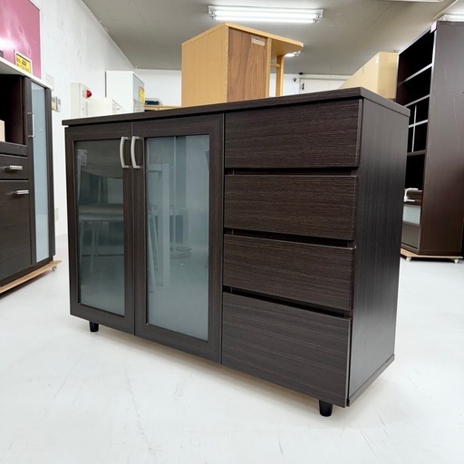 ニトリ キッチンカウンター コパン 幅120cm 食器棚 格安 d4863