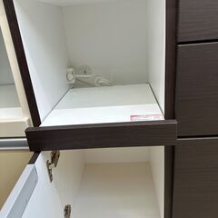 ジモティ来店特価!!　　食器棚　ニトリ　ダークブラウン　　J-0820 ジモティ来店特価!! 食器棚 ニトリ ダークブラウン J-0820