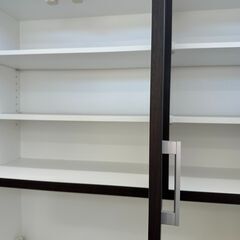 ジモティ来店特価!!　　食器棚　ニトリ　ダークブラウン　　J-0820 ジモティ来店特価!! 食器棚 ニトリ ダークブラウン J-0820