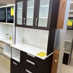 ジモティ来店特価!!　　食器棚　ニトリ　ダークブラウン　　J-0820 ジモティ来店特価!! 食器棚 ニトリ ダークブラウン J-0820